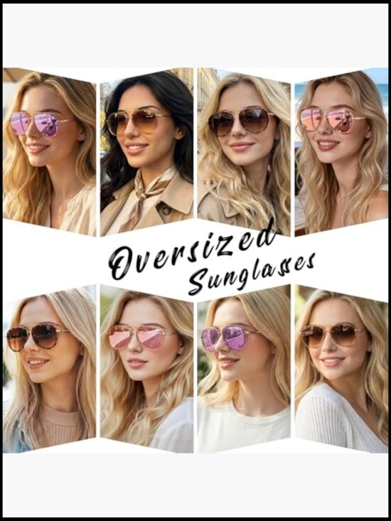 TR90 Frame Polarized Aviator Sunglasses Tangle-Free Driving Shades main image 7
